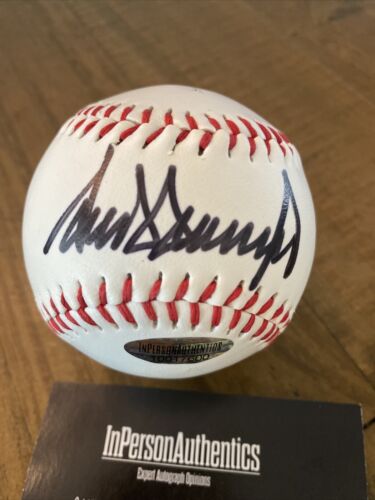 Rare President Donald Trump Signed Autographed Baseball with Certified COA