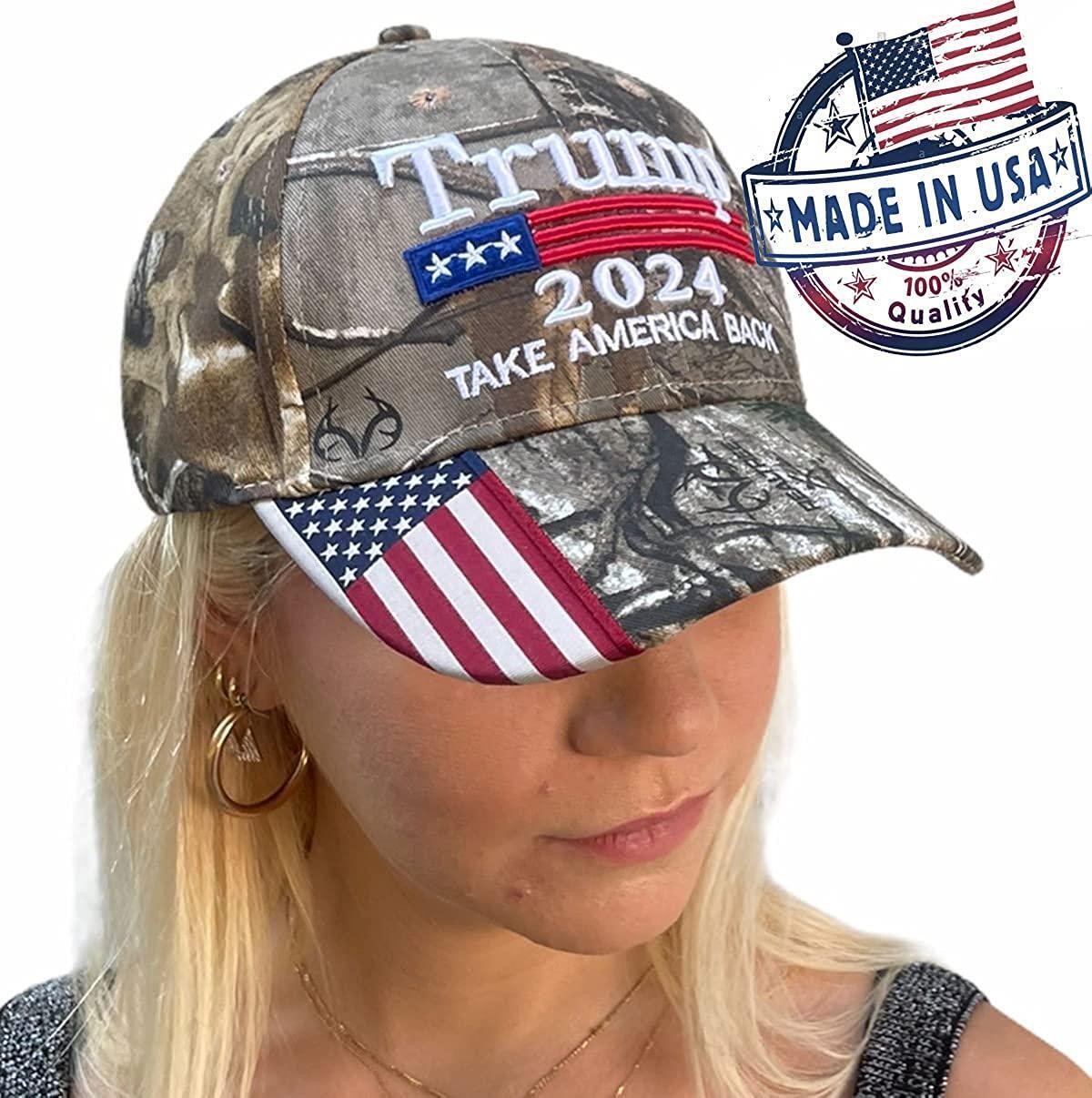 Trump 2024 Camo Hat Cap Take America Back  MAGA KAG TAB Take America Back