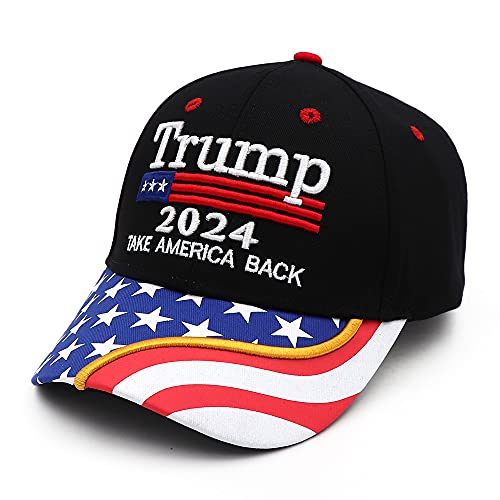 MAGA Hat Trump Hat Donald Trump 2024 Hat Make America Great Again Adjustable Baseball Cap with USA Flag for Women Men