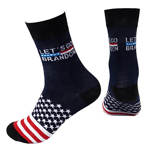 xywlwoer Trump 2024 Socks Let’s Go Brandon Socks Donald Trump Socks Funny FJB Joe Biden Socks Gag Gifts for Men Women