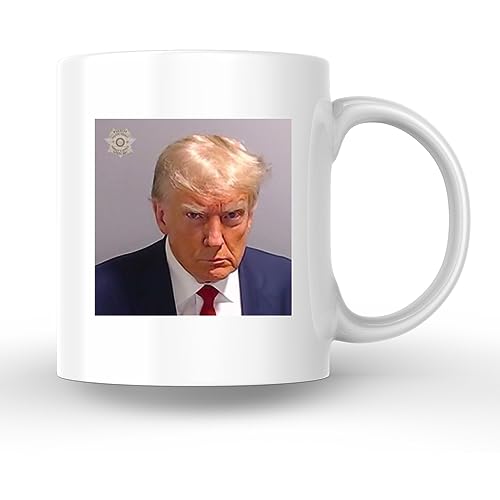 Bliss Monkey Co. Trump Mugshot – 11 Ounce Coffee Mug – Trump 2023 Jail Mugshot – Coffee Cup