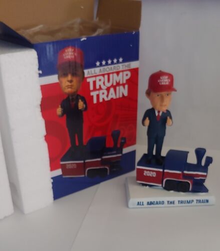 Donald Trump Bobblehead 2020 All Aboard The Trump Train New in Box Bobble Head