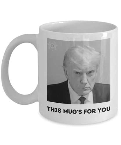 Funny Mug, Donald Trump Indictment Surrender Mugshot, Gift for Trump Fan, Gift for Anti Trump, Election 2024, Gift for Any Family or Friend