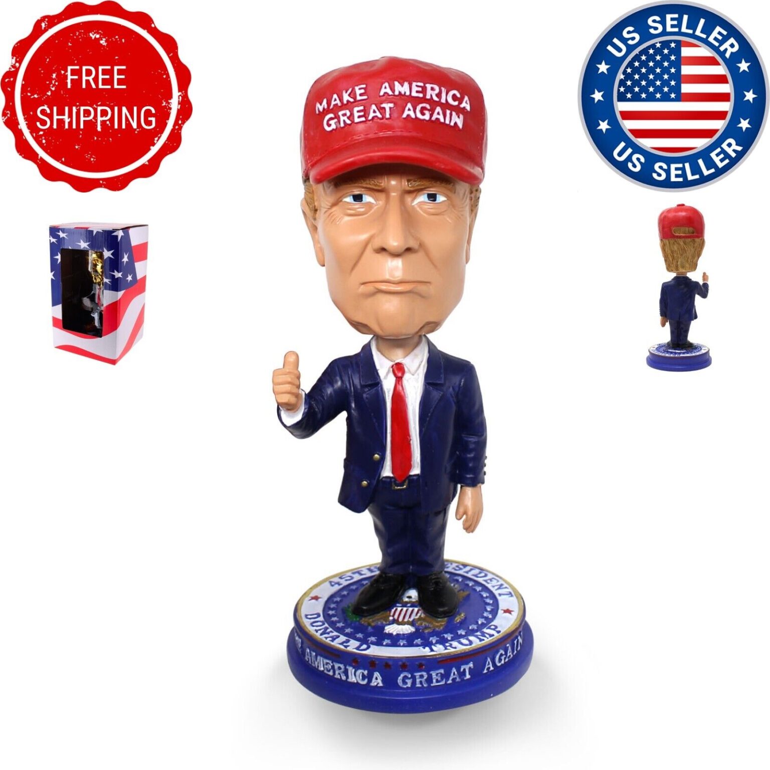 Trump Bobblehead Trump 2024 Merchandise Gifts & Collectibles
