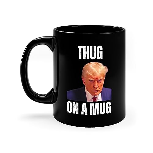Trump Mug Shot Mug, Thug on a Mug, Trump Indictment, Trump Gag Gifts, Trump Mug Shot Merch, Donald Trump Mug