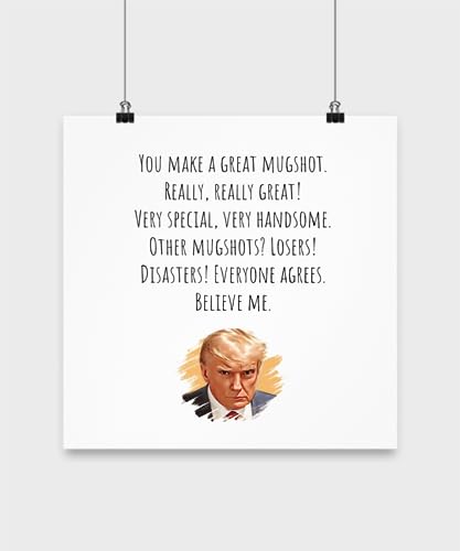 Trump Poster Mugshot Wall Decor Funny Best Anti Pro Trump For Birthday Christmas Gift