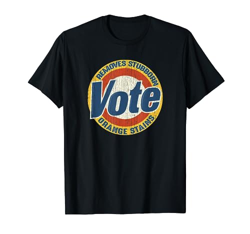 Vintage Vote Removes Stubborn Orange Stains Funny Anti-Trump T-Shirt