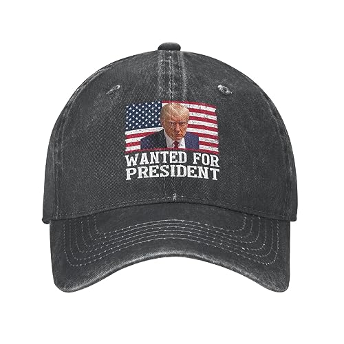 Mug Shot Trump Wanteds for President 2024 Mugshot Hat Denim Cap Adjustable Strap for Men Women t Shirt tee