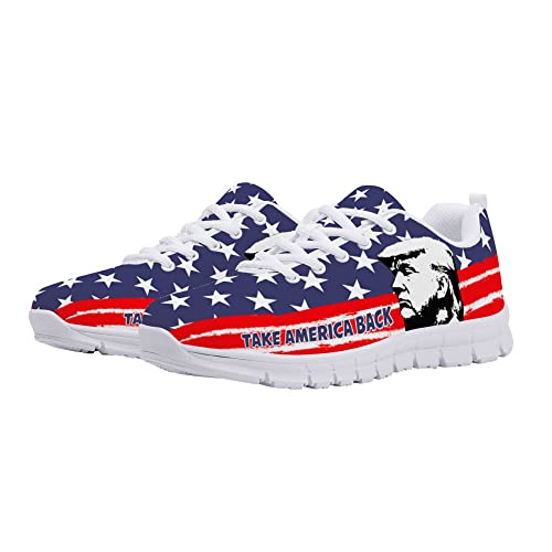 Donald Trump 2024 Sneaker American Flag Running Shoes...