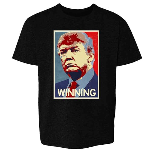 Pop Threads Donald Trump for President Winning Campaign Baby Toddler Kids Girl Boy T-Shirt Black 4T