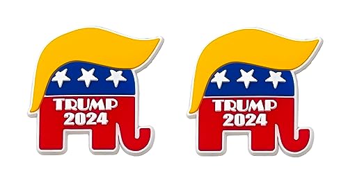Trump 2024 Sneaker Charm Shoe Charm Shoe Lace Charm for Clogs Mules Shoes Sneakers and any Laces Set of 2 Yazzle Dazzle Vote Voting Election President Democrat Republican Congress Senate White House