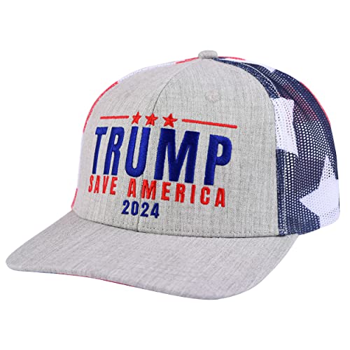 Donald Trump 2024 Save America Hat American Flag MAGA...